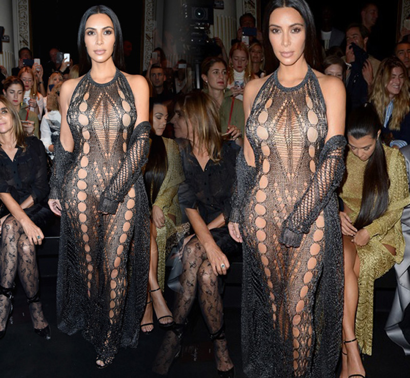 Độ táo bạo về ăn mặc của Kim Kardashian ngày càng vô đối.

