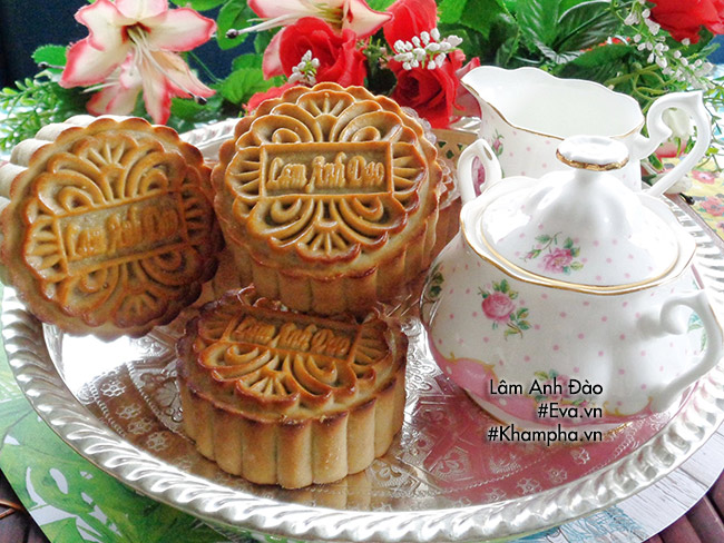 Bánh Trung thu nướng nhân mứt dứa dẻo thơm - 16