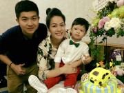 Làng sao - Nhật Kim Anh và chồng tình cảm trong sinh nhật con trai, xóa tin đồn rạn nứt