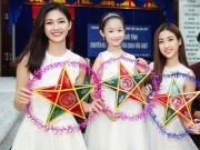 Thời trang - Hoa hậu Mỹ Linh, Á hậu Thanh Tú đẹp thoát tục khi hóa thân thành Hằng Nga