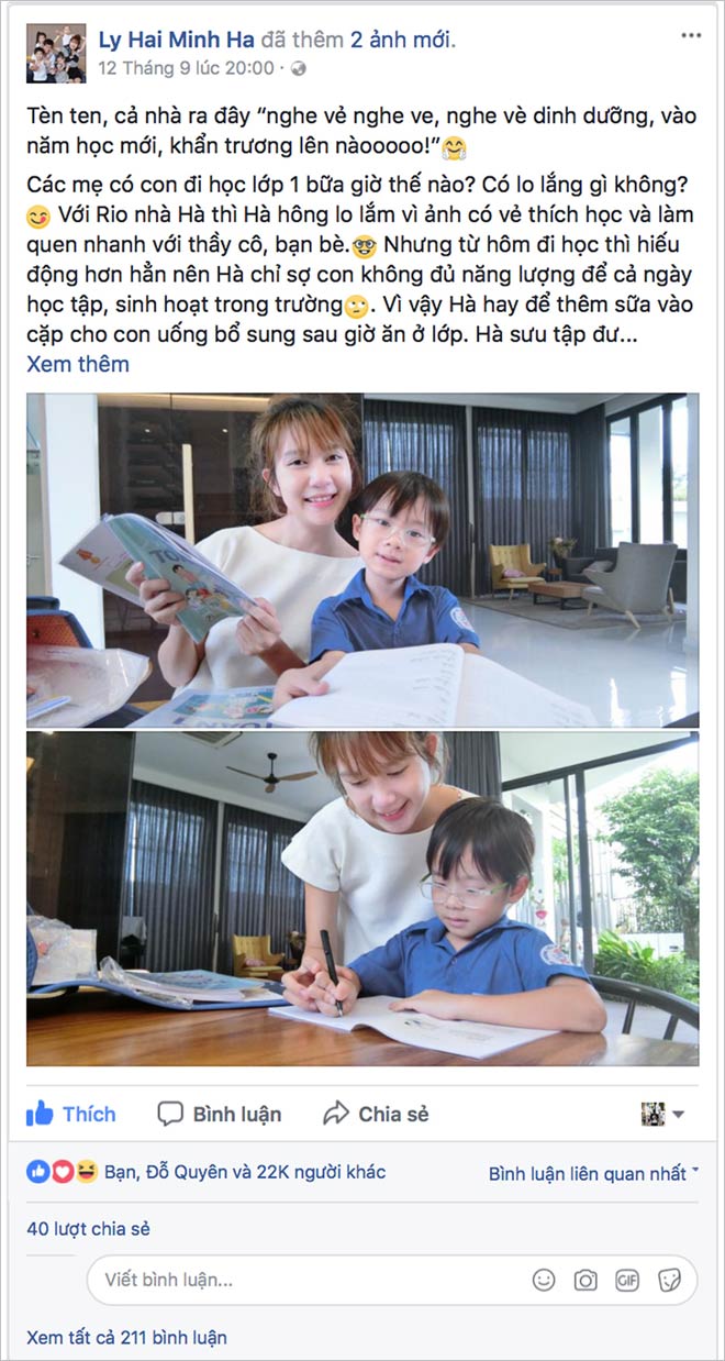 Hot mom Minh Hà dạy con kiến thức dinh dưỡng bằng thơ - 1