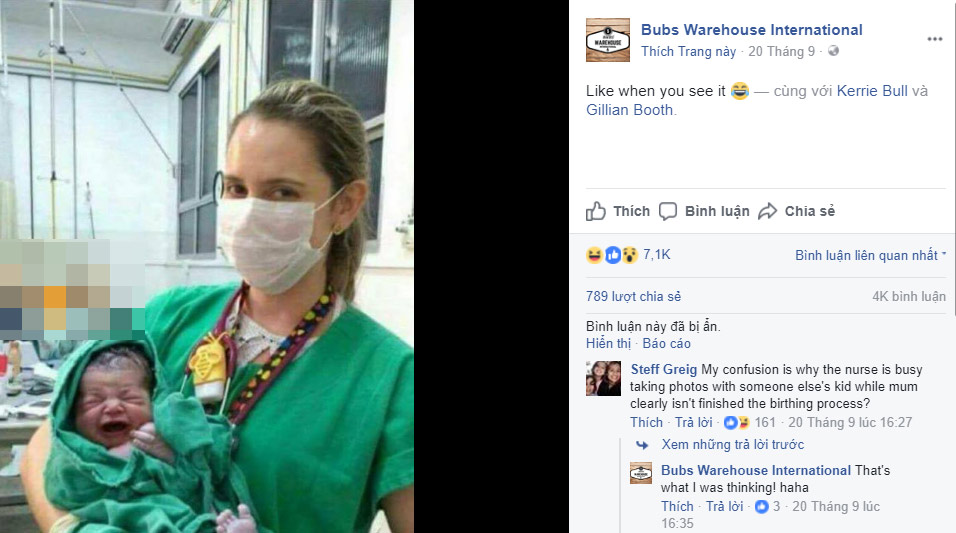 Người thân khoe ảnh bé sơ sinh lên mạng, dân tình lại chú ý sản phụ hớ hênh phía sau - 1
