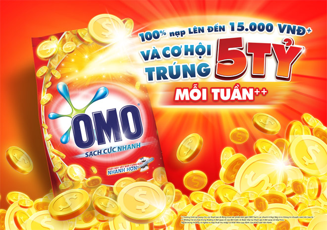 Khuyến mại: “Mua OMO, có cơ hội trúng 5 tỷ đồng mỗi tuần” - 1