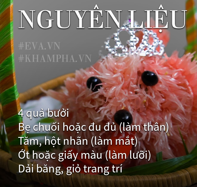 Đừng bỏ lỡ cách làm chó bưởi đẹp lung linh đón Trung thu - 1