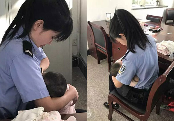 Nữ cảnh sát trẻ cho con của bị cáo bú khi tòa đang xử, bị cáo bật khóc hối hận - 2