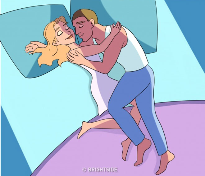 Tư thế ngủ tiết lộ quan hệ của hai người ra sao? - 1