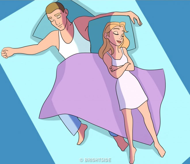 Tư thế ngủ tiết lộ quan hệ của hai người ra sao? - 7
