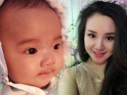 Làng sao - Con gái hơn 2 tháng tuổi của Vy Oanh miệng chúm chím, mắt to tròn như chim non