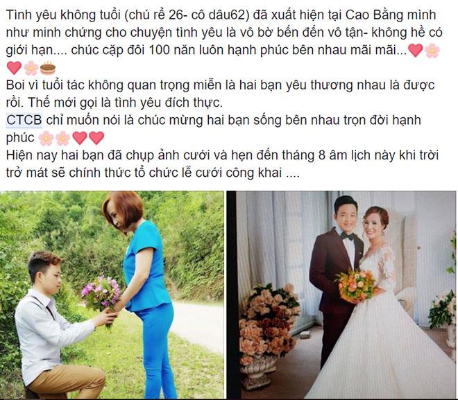 Sửng sốt với đám cưới cô dâu 61 tuổi, chú rể 26 tuổi ở Cao Bằng - 1