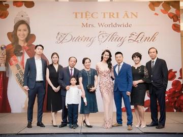 Dương Thùy Linh mở tiệc sau khi chính thức đăng quang Hoa hậu