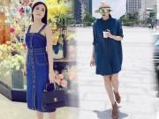 Thời trang - Dù cao hay thấp, béo hay gầy chỉ cần diện đầm jeans suông vào là cân đối ngay