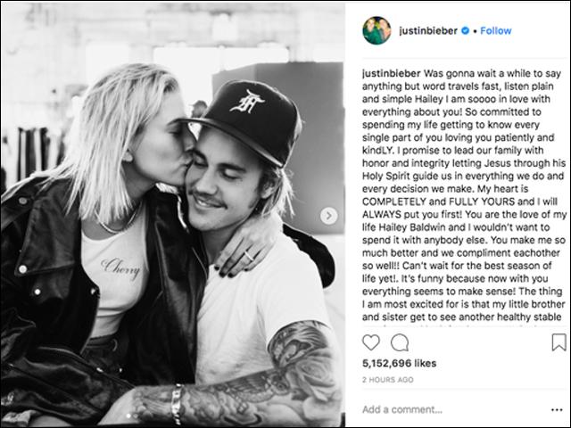 Đính hôn với người khác không phải Selena, Justin Bieber viết tâm thư đọc như... ngôn tình