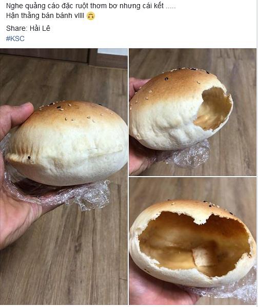 Nghe quảng cáo bánh mì đặc ruột, anh chàng khóc khi mở bánh ra, dân mạng rần rần tranh cãi - 1