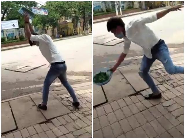 Thanh niên trổ tài vẩy rau điệu nghệ, dân mạng ngạc nhiên nhưng cười vỡ bụng vào giây cuối - 1