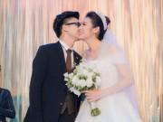 Giải trí - Á hậu Tú Anh hoá công chúa, được ông xã hôn ngọt ngào trong tiệc cưới