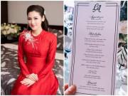 Ngon-bổ-rẻ - Tổ chức đám cưới sang trọng nhưng tiệc đãi khách của Á hậu Tú Anh đơn giản bất ngờ