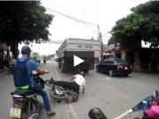 Clip Eva - Đối đầu thanh niên "đi láo", người đàn ông thoát chết "thần kỳ" dưới bánh xe tải
