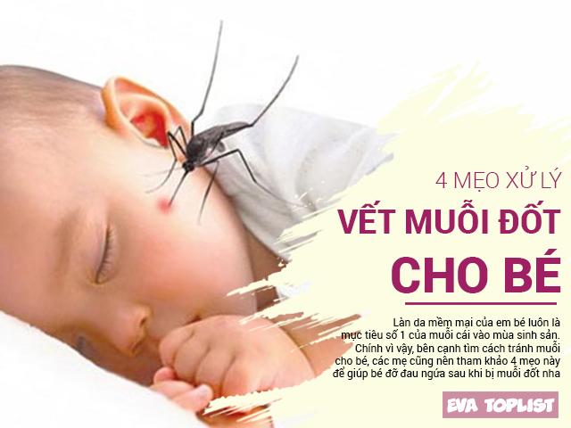 4 cách cực hay để mẹ giảm ngứa, sưng tấy do muỗi đốt cho bé