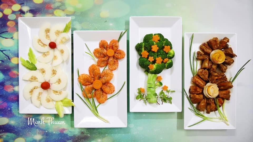 Mẹ Hà Nội sáng tạo bày mâm cơm như tranh tứ quý khiến ai cũng kinh ngạc, chẳng nỡ ăn - 5