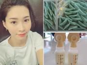 Bà bầu - Mỗi ngày chỉ ăn 1-2 bát cơm, Hoa hậu Đặng Thu Thảo vẫn thừa cả tủ sữa cho con