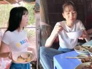 Giải trí - Một hình ảnh rất khác về Ngọc Trinh: Ngồi dạng chân, ăn uống thả phanh không cần giữ ý!