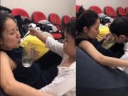 Clip Eva - Chăm mẹ ốm, Kubi đút cho mẹ Khánh Thi từng thìa nước chanh