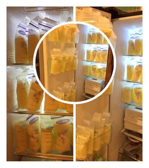 Bận trăm công nghìn việc, mỹ nhân Việt vẫn quyết cho con bú, trữ được cả tủ sữa đầy ắp - 6