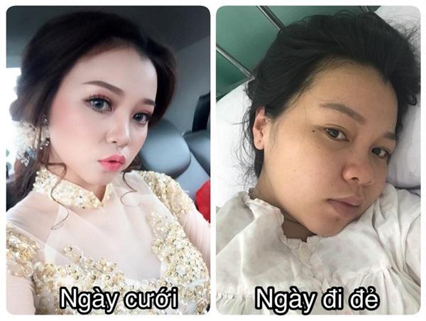 Thảng thốt với hình ảnh “thiên nga hoá vịt” của chị em khi cưới và lúc đi đẻ - 1
