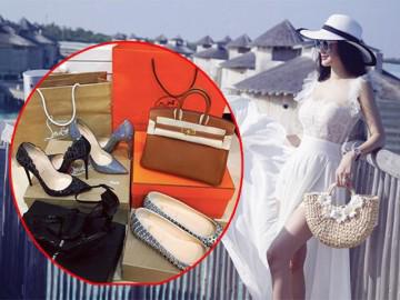 Phạm Hương cũng phải "chào thua" với kho hàng hiệu khủng của cô học trò xinh đẹp