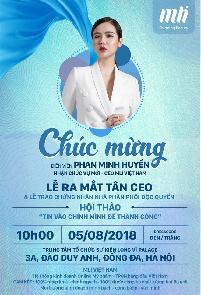 Diễn viên Phan Minh Huyền sẽ đảm nhận vai trò CEO MLi Việt Nam - 1