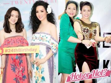 Giáng My như chị em với con gái khi mặc đồ đôi, Nhật Kim Anh bị chê già, sến