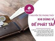 Eva tám - 3 nguyên tắc phong thủy để ví tiền lúc nào cũng chiêu tài hút lộc