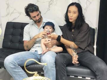 Bất ngờ với diện mạo của Trang Khiếu sau khi sinh con với bạn trai Tây