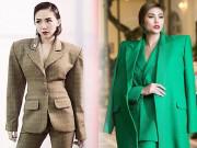 Thời trang - Từ thảm hoạ thời trang, áo vest vai ngang nay lại trở thành xu hướng thời trang mới