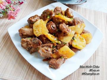 Cách làm sườn xào chua ngọt với dứa vừa quen vừa lạ khiến bao nhiêu cơm cũng hết