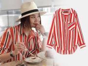 Thời trang - Diện chiếc sơ mi quá đẹp nhưng giá chỉ 260k, Thanh Hằng khiến chị em ùn ùn kéo đi mua