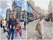 Yêu con - Vợ chồng Lan Phương và con gái mới sinh chụp ảnh ngọt đến "rụng tim" ở trời Tây