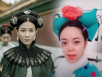 Chết cười khi fans Diên hy công lược chế mũ Hoàng hậu, phi tần bằng dép, áo lót