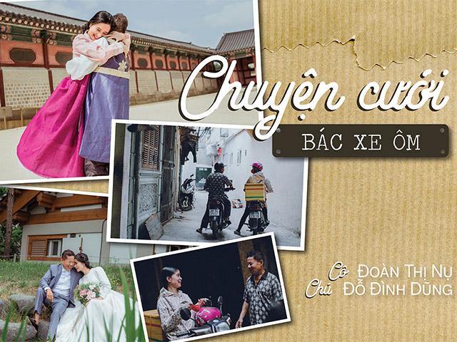 Lấy 30 năm chưa từng mặc váy cưới, chú xe ôm dốc cạn tiền đưa vợ sang Hàn chụp ảnh