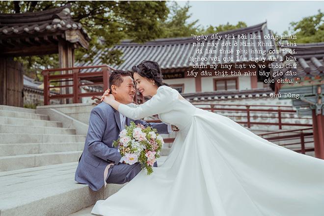 Lấy 30 năm chưa từng mặc váy cưới, chú xe ôm dốc cạn tiền đưa vợ sang Hàn chụp ảnh - 4