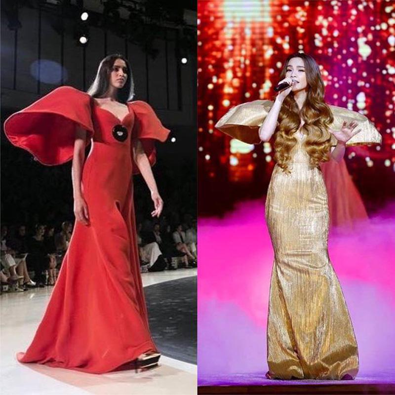 Thiết kế này có cấu trúc tương tự váy Haute Couture của Stephane Rolland. 
