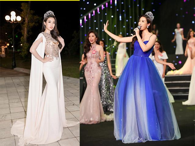 Hoa hậu Đỗ Mỹ Linh biến hình với 2 chiếc váy trong Gala kỷ niệm 30 năm HHVN