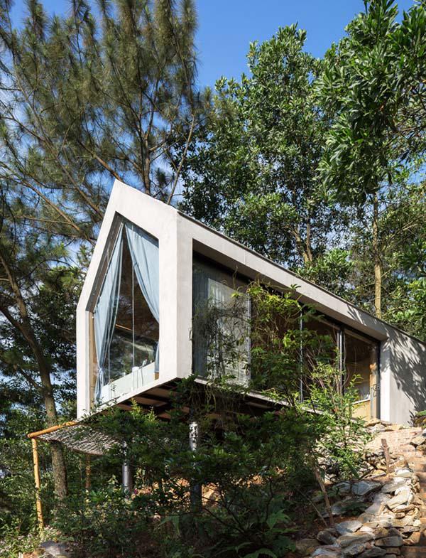 can nha go 36m² gia re giua rung thong ha noi &#34;don tim&#34; khach kho tinh vi qua nen tho - 3