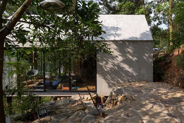 can nha go 36m² gia re giua rung thong ha noi &#34;don tim&#34; khach kho tinh vi qua nen tho - 8
