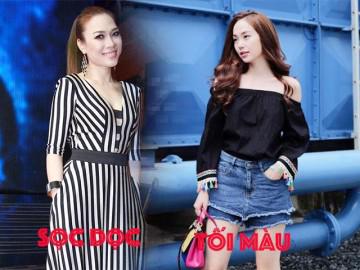 Trước khi tìm cách giảm cân, Mỹ Tâm, Minh Hằng đã chọn cách này để che bụng mỡ, chân to