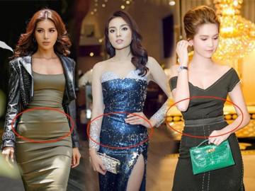 Dù sở hữu thân hình vạn người mê, Hồ Ngọc Hà, Minh Tú cũng từng lộ eo ngấn mỡ