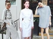 Thời trang - Học ngay 5 kiểu váy sơ mi cực đẹp của sao Việt, cứ mặc là chắc chắn được khen!