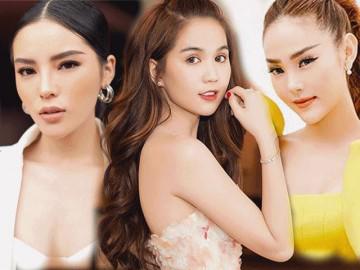 Tìm điểm khác nhau giữa lối trang điểm ngày thường và đi tiệc của Phạm Hương, Hà Hồ, Ngọc Trinh