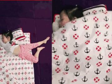 Mẹ an tâm vì con ngủ ngon lành đến lúc lật chăn ra mới sững người