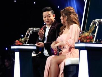 Giữa sóng truyền hình, Quang Lê đòi ăn cả đạo cụ của đội vợ chồng Cẩm Ly - Minh Vy